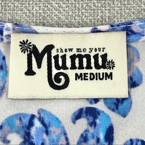 Show Me Your Mumu Lulu Tunic in Ryan Secrest Blue Paisley Print - Picture 11 of 13
